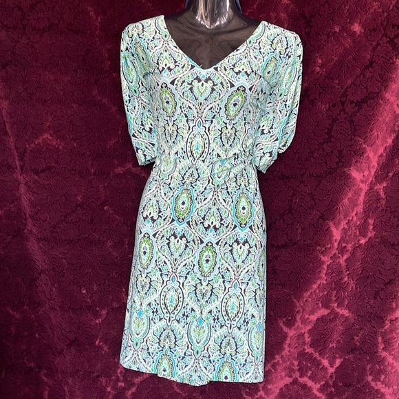 Tommy Hilfiger Paisley Print Jersey Shift Dress. Size 12, NWOT - Picture 1 of 6